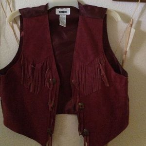 Suede vest